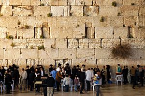 Archivo:Western wall jerusalem night