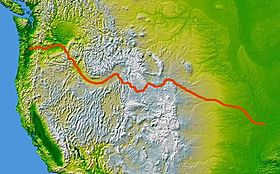Mapa de la ruta de Oregón