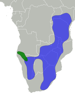 Mapa de distribución: