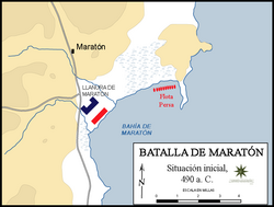 Archivo:Battle of Marathon Initial Situation ES