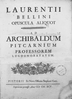 Archivo:Bellini - Opuscula, 1695 - 3001876
