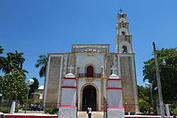 Church at Calkiní, Calkiní Municipality, Campeche, Mexico 2.jpg