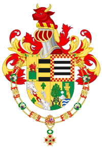 Archivo:Coat of Arms of Rodrigo Borja Cevallos (Order of Isabella the Catholic)