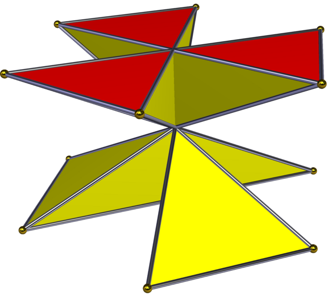 Crossed crossed-hexagonal prism