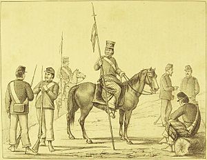 Archivo:Exército Paraguayo - Uniforme da cavallaria e infantaria