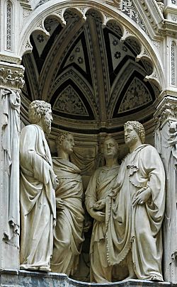 Archivo:Four Crowned Saints Nanni di Banco Orsanmichele