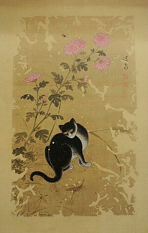 Archivo:Jeong Seon-Chuil hanmyo-Free cat on an autumn day-01