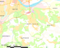 Map commune FR insee code 64496