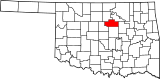 Map of Oklahoma highlighting Payne County.svg