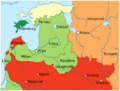 Map of Poland and Lithuania in 1600-es