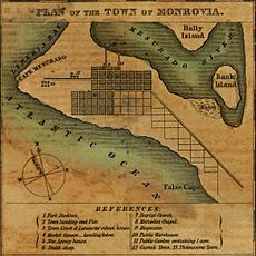 Archivo:Monrovia Plan Map 1830