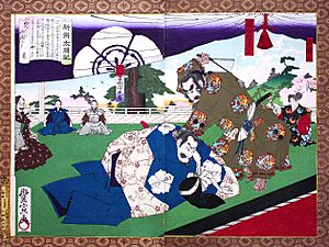 Archivo:Nobunaga strikes Mitsuhide