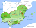 Reinos de Taifas en 1080