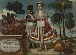 Archivo:Retrato de una señora principal con su negra esclava por Vicente Albán