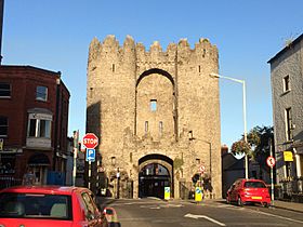 St. Laurence's Gate from Laurence Street.JPG