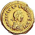 Tremissis Olybrius (obverse)