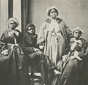 Archivo:Truganini and last 4 tasmanian aborigines