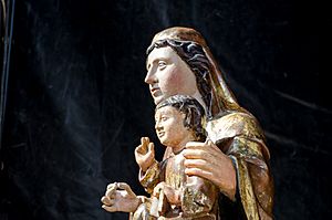 Archivo:Virgen de Montesclaros de Ubierna Detalle