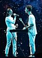 Zala Kralj & Gašper Šantl at the 2019 Eurovision Song Contest Semi-final 1 dress rehearsal (01) - cropped