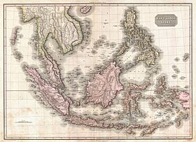 Archivo:1818 Pinkerton Map of the East Indies and Southeast Asia (Singapore, Borneo, Java, Sumatra, Thailand - Geographicus - EastIndiaIslands-pinkerton-1818