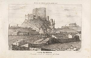 Archivo:1845, Historia de Cabrera y de la guerra civil en Aragón, Valencia y Murcia, Vista de Segura