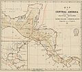 1871 map of Central America showing its political divisions