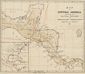 Archivo:1871 map of Central America showing its political divisions