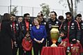 Bachelet y la Selección Nacional de Fútbol con Copa América Centenario (28002464542)