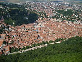Archivo:Brasov view from the top of the hill