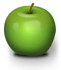 Chrisdesign Photorealistic Green Apple.svg