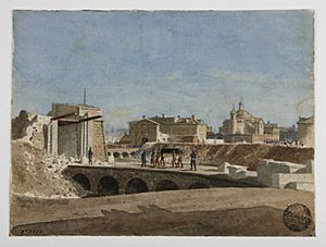 Archivo:Ciutadella durant l'enderroc l'any 1869
