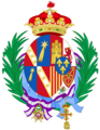 Coat of Arms of Infanta Beatriz of Spain, Princess of Civitella-Cesi