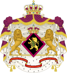 Coat of arms of a Princess of the Royal House of Belgium.svg