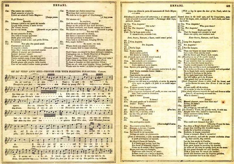 Ernani Libretto 1859
