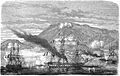 Expédition du Mexique. — Entrée de la division française dans la rade d'Acapulco, le 10 Janiver 1863. — D'après un croquis de M. H. H., aspirant de marine