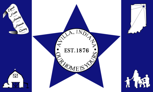 Flag of Avilla, Indiana