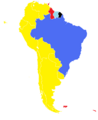 Lenguas en Sudamérica con colores aptos para daltónicos