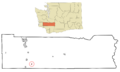 Lewis County Washington Incorporated and Unincorporated areas Toledo Highlighted