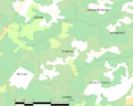 Map commune FR insee code 33329
