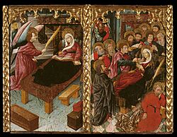 Master of Riglos - Annunciation of the Death and Dormition of the Virgin - Google Art Project.jpg