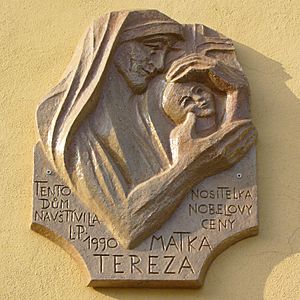 Archivo:Mother Teresa memorial plaque
