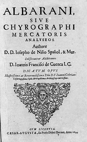 Archivo:Niño, José de – Albarani, sive chyrographi mercatoris analyseos, 1644 – BEIC 14167237