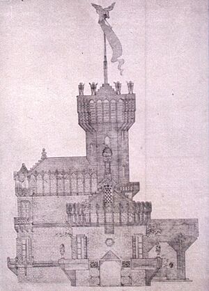 Archivo:Pabellón caza Finca Guell Garraf (1882)