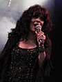 Patti Russo singing at the Isle of Wight Festival 2014