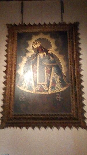 Archivo:Pintura de la Virgen Maria en Comaygua