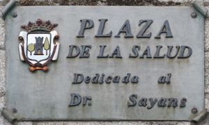 Archivo:Plasencia (RPS 11-09-2015) Plaza de la Salud, indicador
