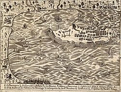 Port of Cavite, detail from Carta Hydrographica y Chorographica de las Yslas Filipinas (1734).jpg