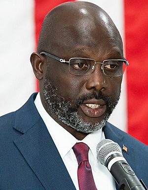 Archivo:President George Weah in 2019 (cropped)