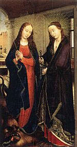 Rogier van der Weyden - Sts Margaret and Apollonia - WGA25674.jpg