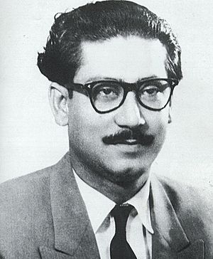 Archivo:Sheikh Mujibur Rahman in 1950 (cropped)